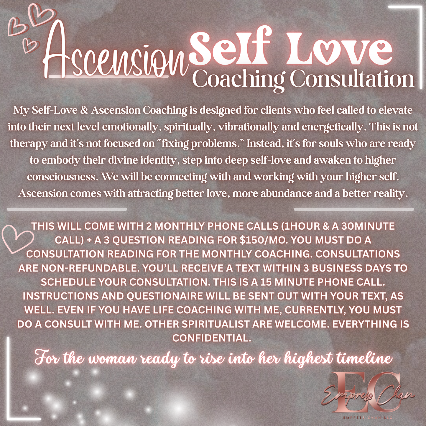 Ascension- Self Love Coaching Consultation | 2026