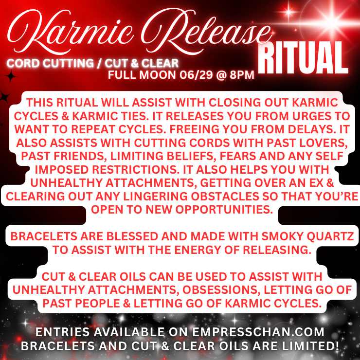 Karmic Release Ritual - Cut & Clear
