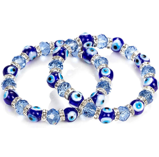 (1) Gem Evil Eye Bracelet