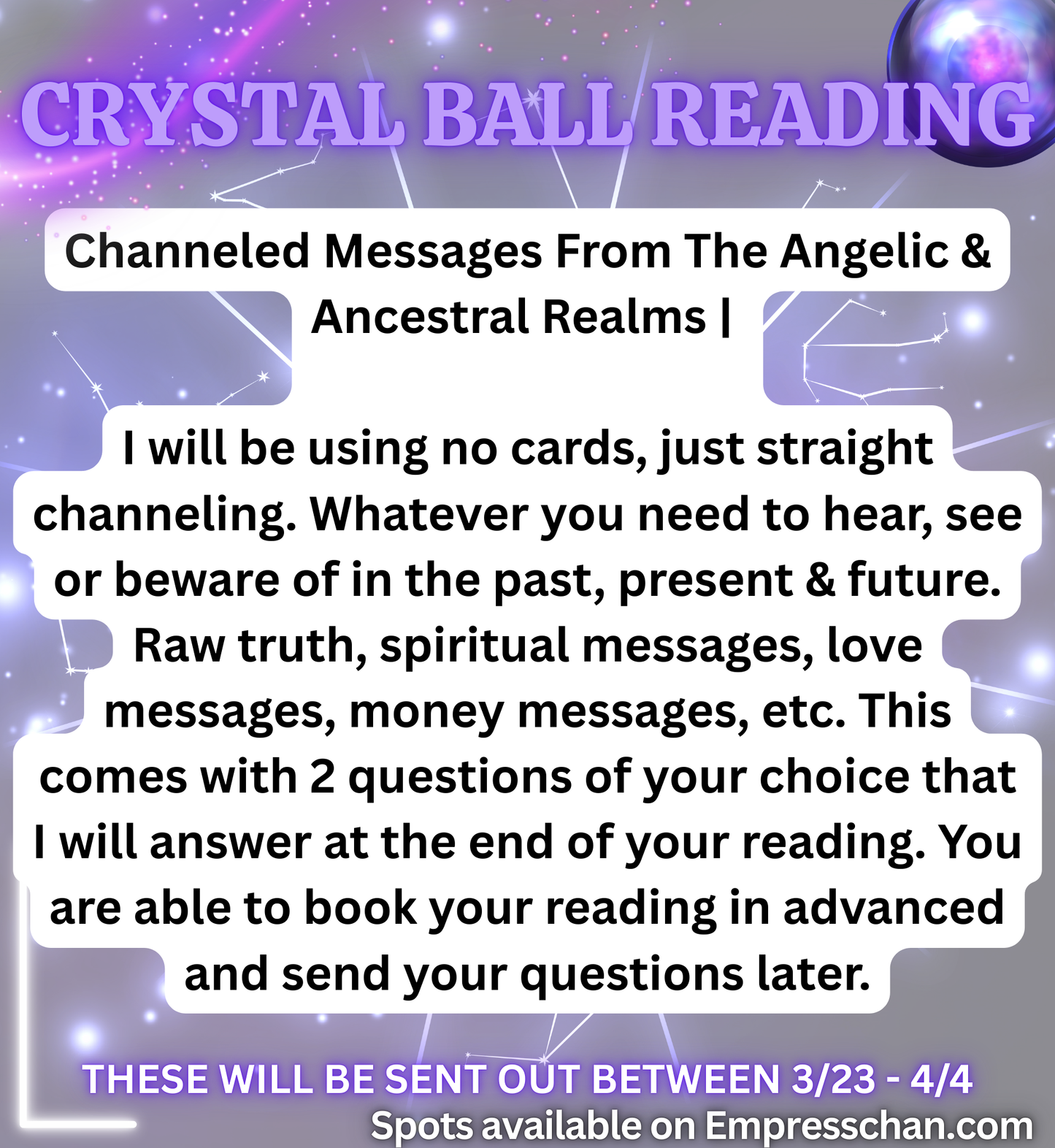 Crystal Ball Reading - Voice Memo