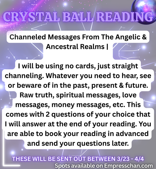 Crystal Ball Reading - Voice Memo