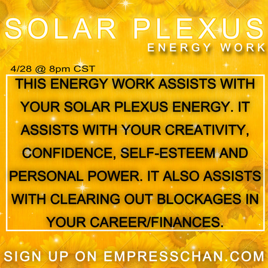 Solar Plexus Energy Work