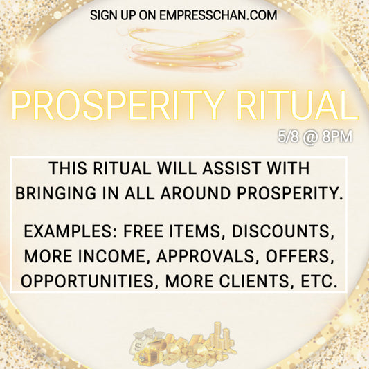 Prosperity Ritual + Money Jar 05/08