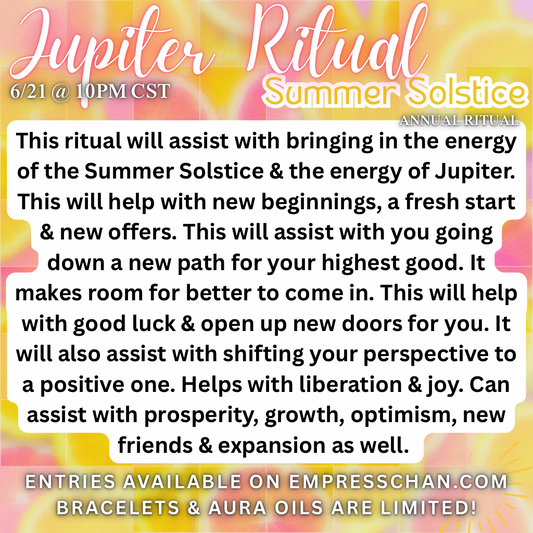 Annual Jupiter Summer Solstice Ritual