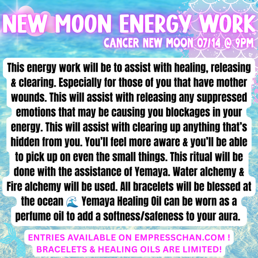 New Moon in Cancer - Yemaya Energy Work