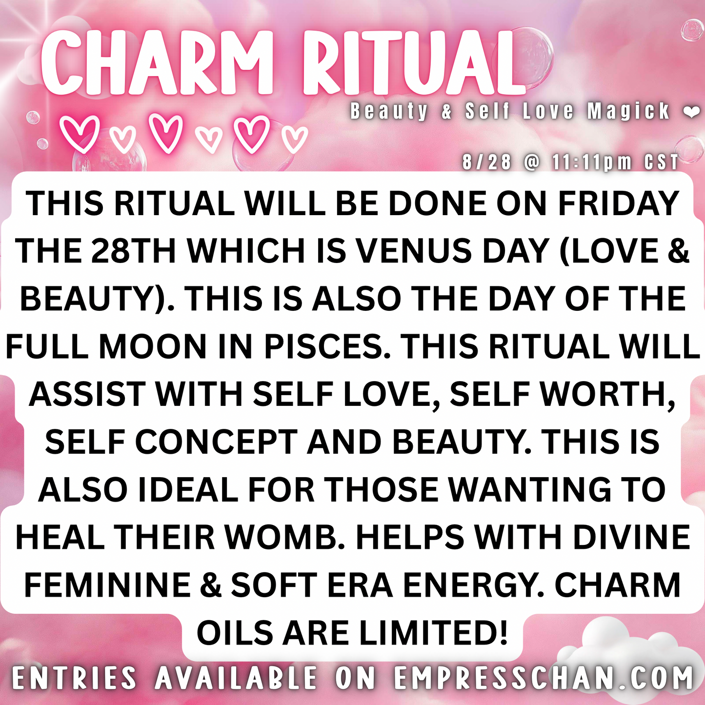 Charm Ritual - Venus Day/Full Moon